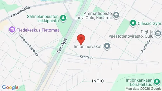 Apartments for rent i Oulu - kort over placeringen