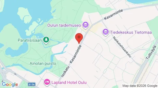 Apartments for rent i Oulu - kort over placeringen