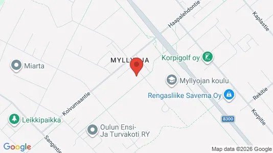 Apartments for rent i Oulu - kort over placeringen