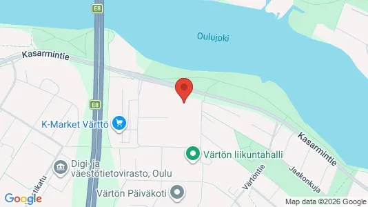 Apartments for rent i Oulu - kort over placeringen