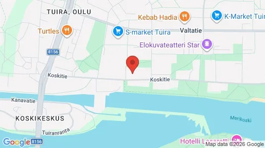 Apartments for rent i Oulu - kort over placeringen