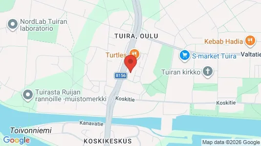 Apartments for rent i Oulu - kort over placeringen