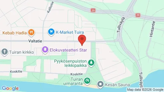 Apartments for rent i Oulu - kort over placeringen
