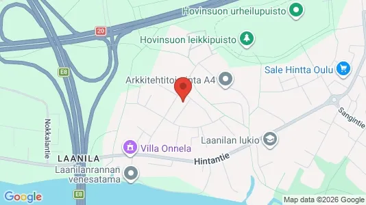 Apartments for rent i Oulu - kort over placeringen