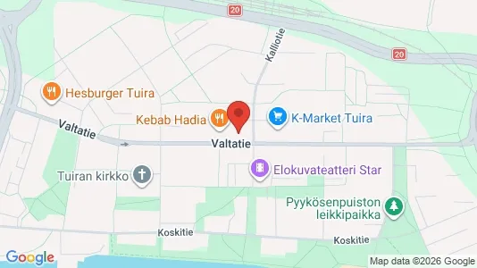 Apartments for rent i Oulu - kort over placeringen