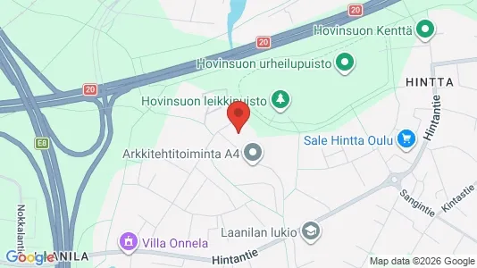 Apartments for rent i Oulu - kort over placeringen