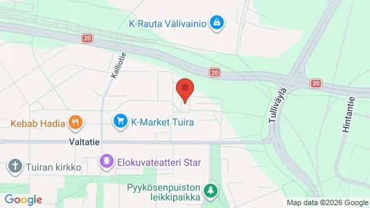 Apartments for rent i Oulu - kort over placeringen