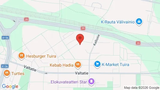 Apartments for rent i Oulu - kort over placeringen