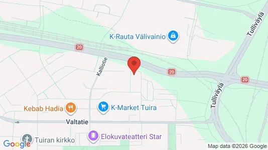 Apartments for rent i Oulu - kort over placeringen