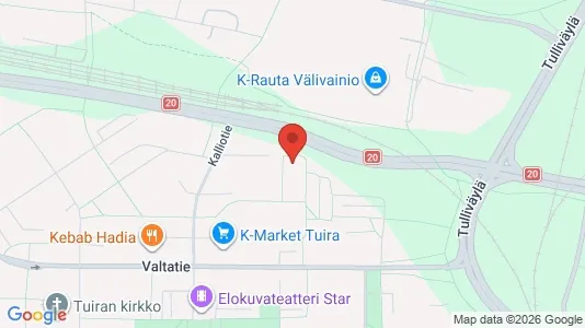 Apartments for rent i Oulu - kort over placeringen