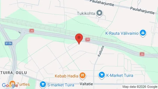 Apartments for rent i Oulu - kort over placeringen