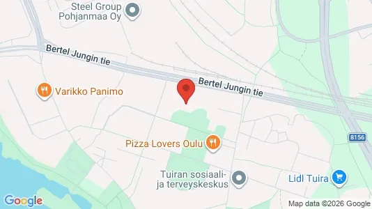 Apartments for rent i Oulu - kort over placeringen