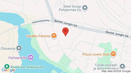Apartments for rent i Oulu - kort over placeringen
