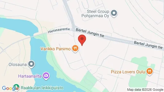 Apartments for rent i Oulu - kort over placeringen