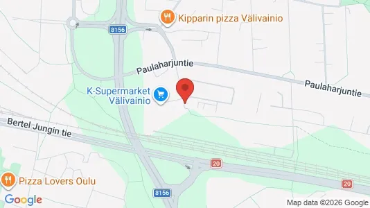 Apartments for rent i Oulu - kort over placeringen