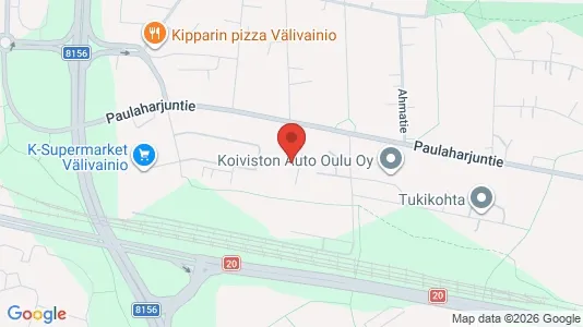 Apartments for rent i Oulu - kort over placeringen