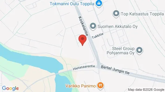 Apartments for rent i Oulu - kort over placeringen