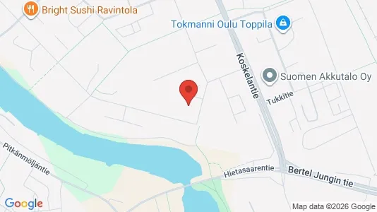 Apartments for rent i Oulu - kort over placeringen