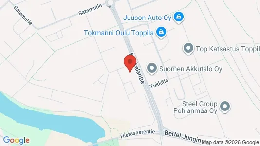 Apartments for rent i Oulu - kort over placeringen