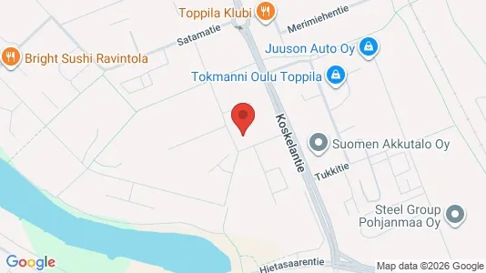 Apartments for rent i Oulu - kort over placeringen