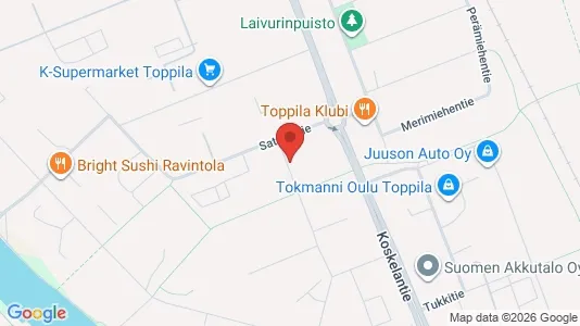 Apartments for rent i Oulu - kort over placeringen