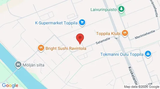 Apartments for rent i Oulu - kort over placeringen