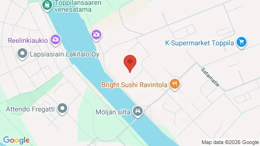 Apartments for rent i Oulu - kort over placeringen