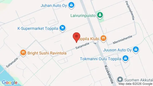 Apartments for rent i Oulu - kort over placeringen