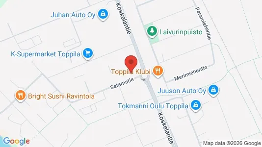 Apartments for rent i Oulu - kort over placeringen