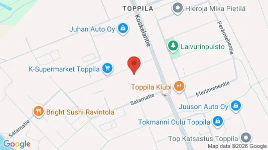 Apartments for rent i Oulu - kort over placeringen