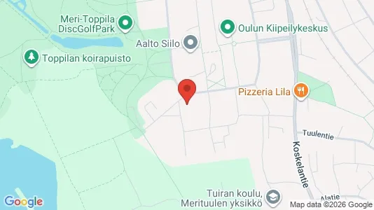 Apartments for rent i Oulu - kort over placeringen