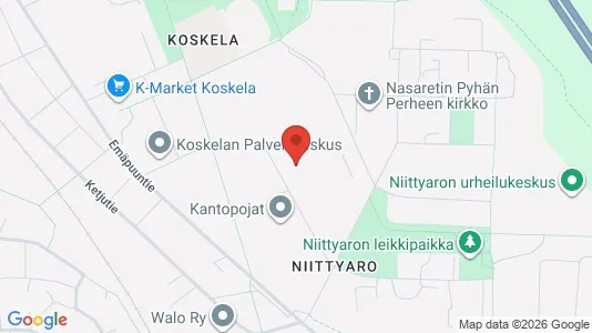 Apartments for rent i Oulu - kort over placeringen