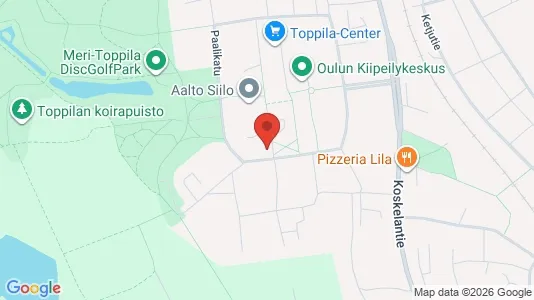 Apartments for rent i Oulu - kort over placeringen