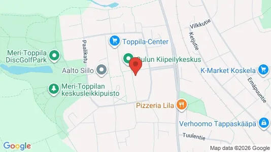Apartments for rent i Oulu - kort over placeringen