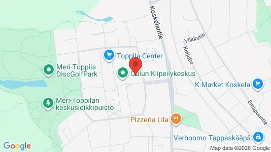 Apartments for rent i Oulu - kort over placeringen