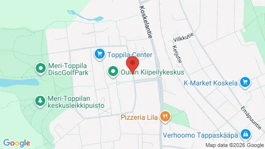 Apartments for rent i Oulu - kort over placeringen