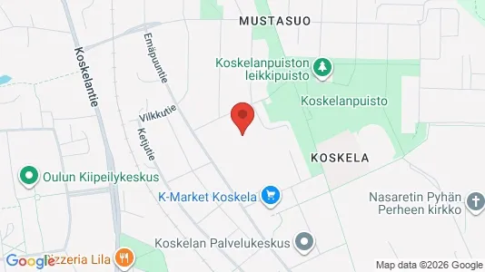 Apartments for rent i Oulu - kort over placeringen
