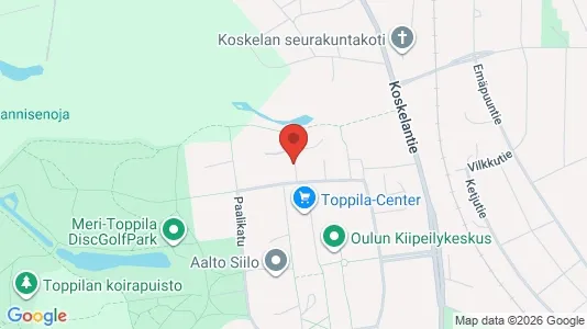 Apartments for rent i Oulu - kort over placeringen