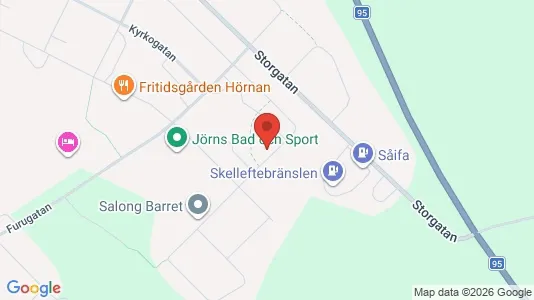 Apartments for rent i Skellefteå - kort over placeringen
