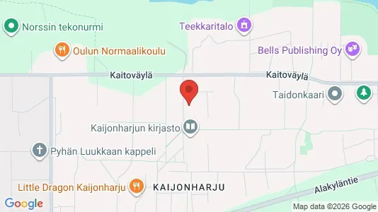 Apartments for rent i Oulu - kort over placeringen