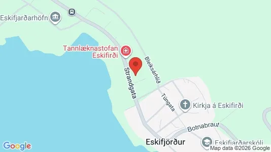 Apartments for rent i Eskifjörður - kort over placeringen