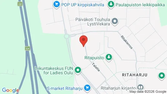Apartments for rent i Oulu - kort over placeringen