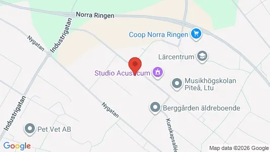 Apartments for rent i Piteå - kort over placeringen