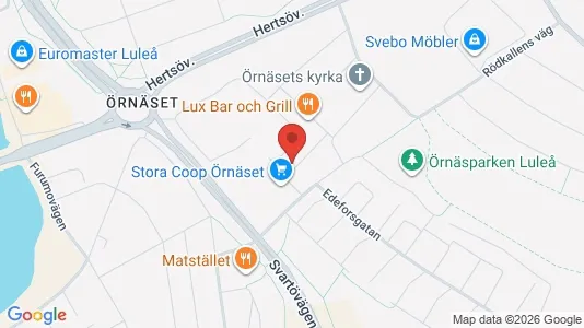 Apartments for rent i Luleå - kort over placeringen