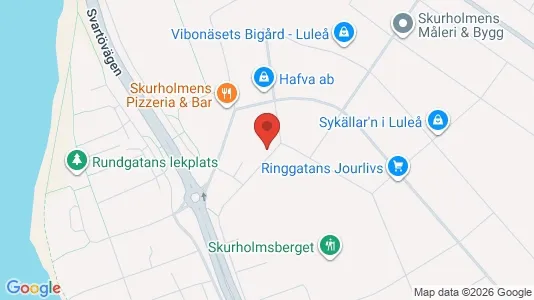 Apartments for rent i Luleå - kort over placeringen