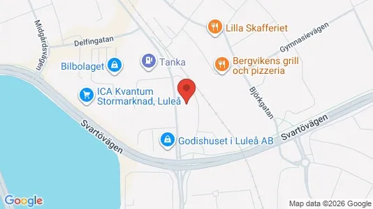 Apartments for rent i Luleå - kort over placeringen