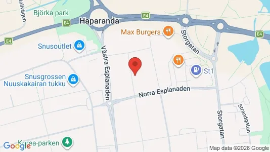 Apartments for rent i Haparanda - kort over placeringen