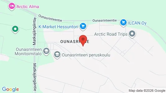 Apartments for rent i Rovaniemi - kort over placeringen