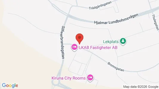 Apartments for rent i Kiruna - kort over placeringen