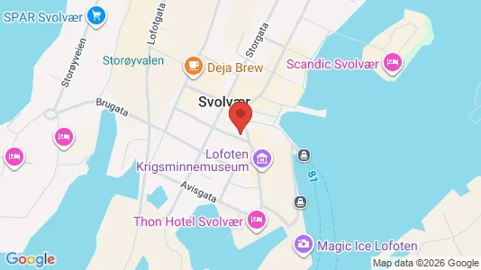 Apartments for rent i Vågan - kort over placeringen